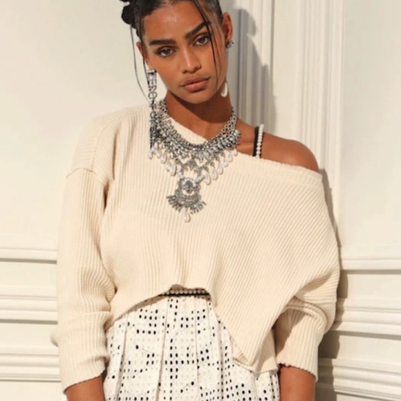 Dylan Lex Sweaters - Dylan Lex Cropped Knit Sweater